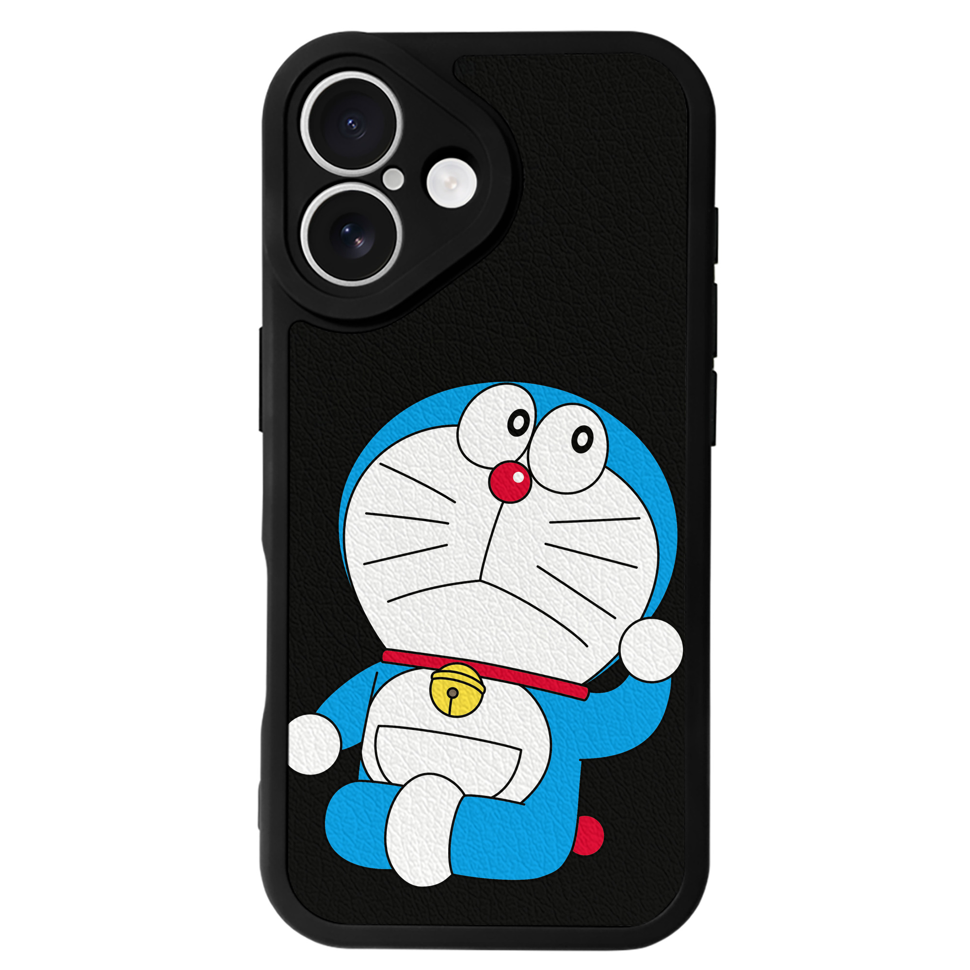 （画像用） ドラえもん Doraemon 【iPhone 16シリーズ対応】シリコンスマホケース（レザー調） 材質：シリコン